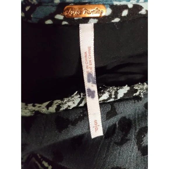 Free People Heart of Gold Mini Dress S charcoal combo - Picture 9 of 10